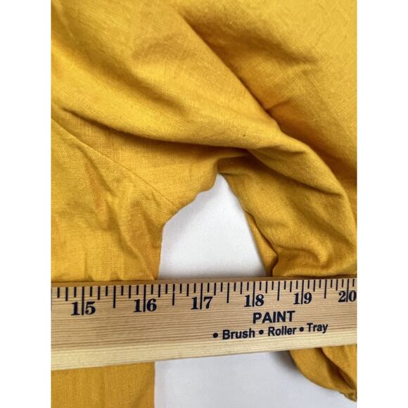 Billabong Women's Size Medium Gold Elbow Sleeve Crop Top - Picture 9 of 10